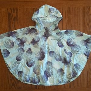 COLUMBIA rain poncho w/hood